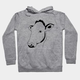 Cow portrait Hoodie